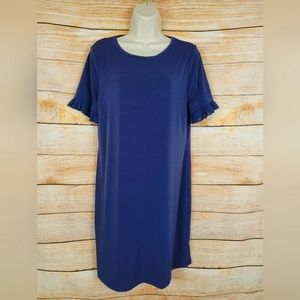 Michael Michael Kors Short Ruffle Sleeve Stretch Dress Size Medium